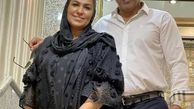 عابدزاده و همسرش + عکس