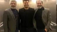 سروش صحت در کنار بازیگران مشهور سینما در آسانسور + عکس