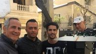 مصطفی زمانی در کنار دو کارگردان مشهور + عکس