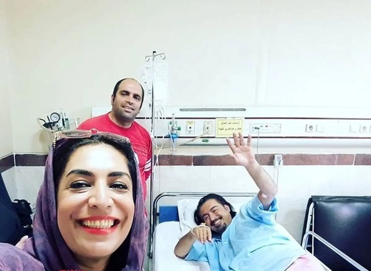 خانم بازیگر طنزهای مدیری در بیمارستان+عکس