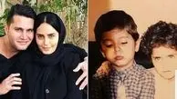 عکس زیبای کودکی الناز شاکردوست با برادر جانش