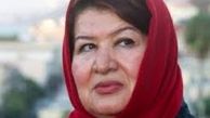 پوران درخشنده در کنار کرمانشاهی ها/عکس