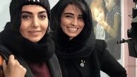 سلفی سیما خضزآبادی با دوستش + عکس