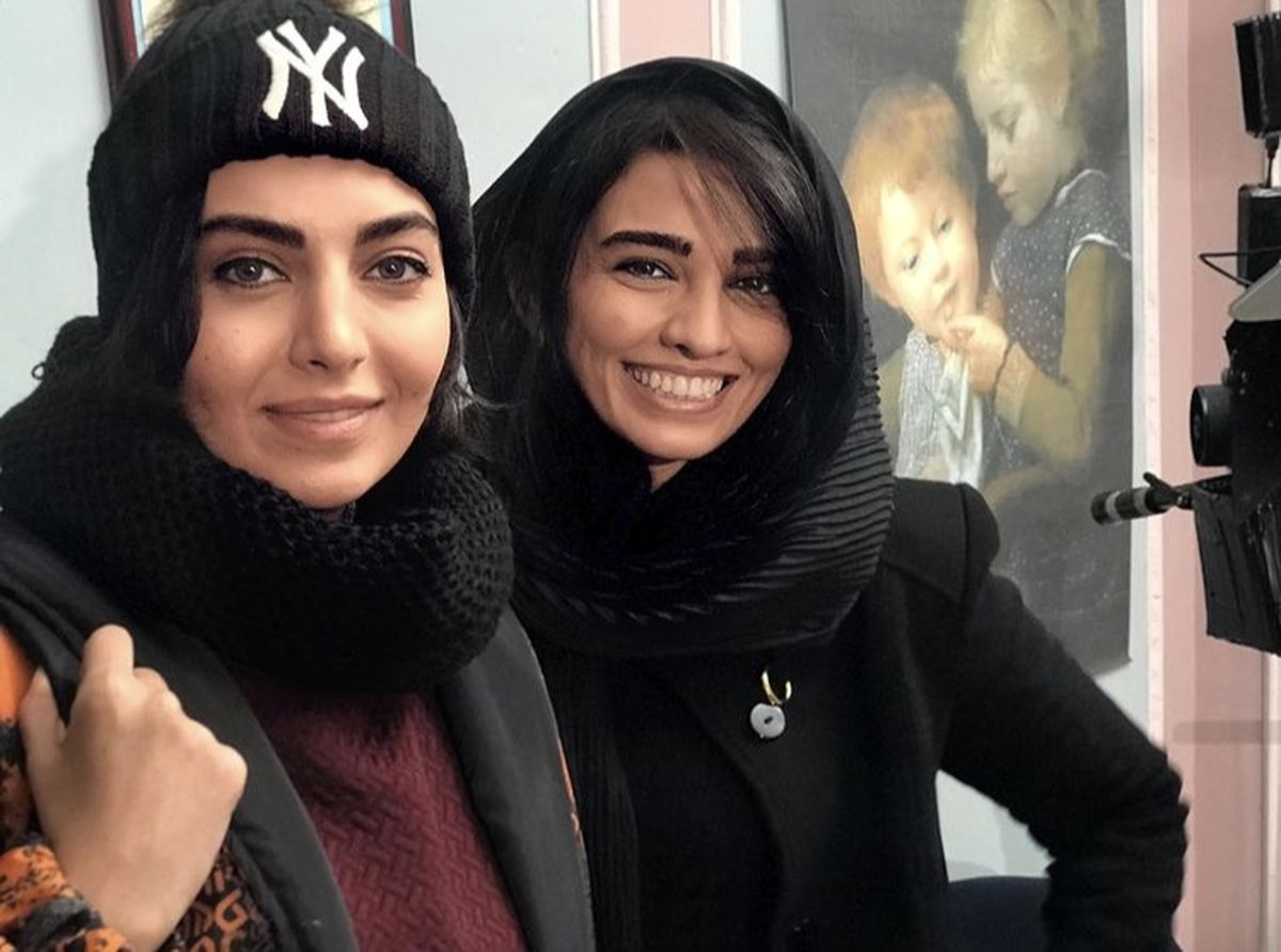 سلفی سیما خضزآبادی با دوستش + عکس