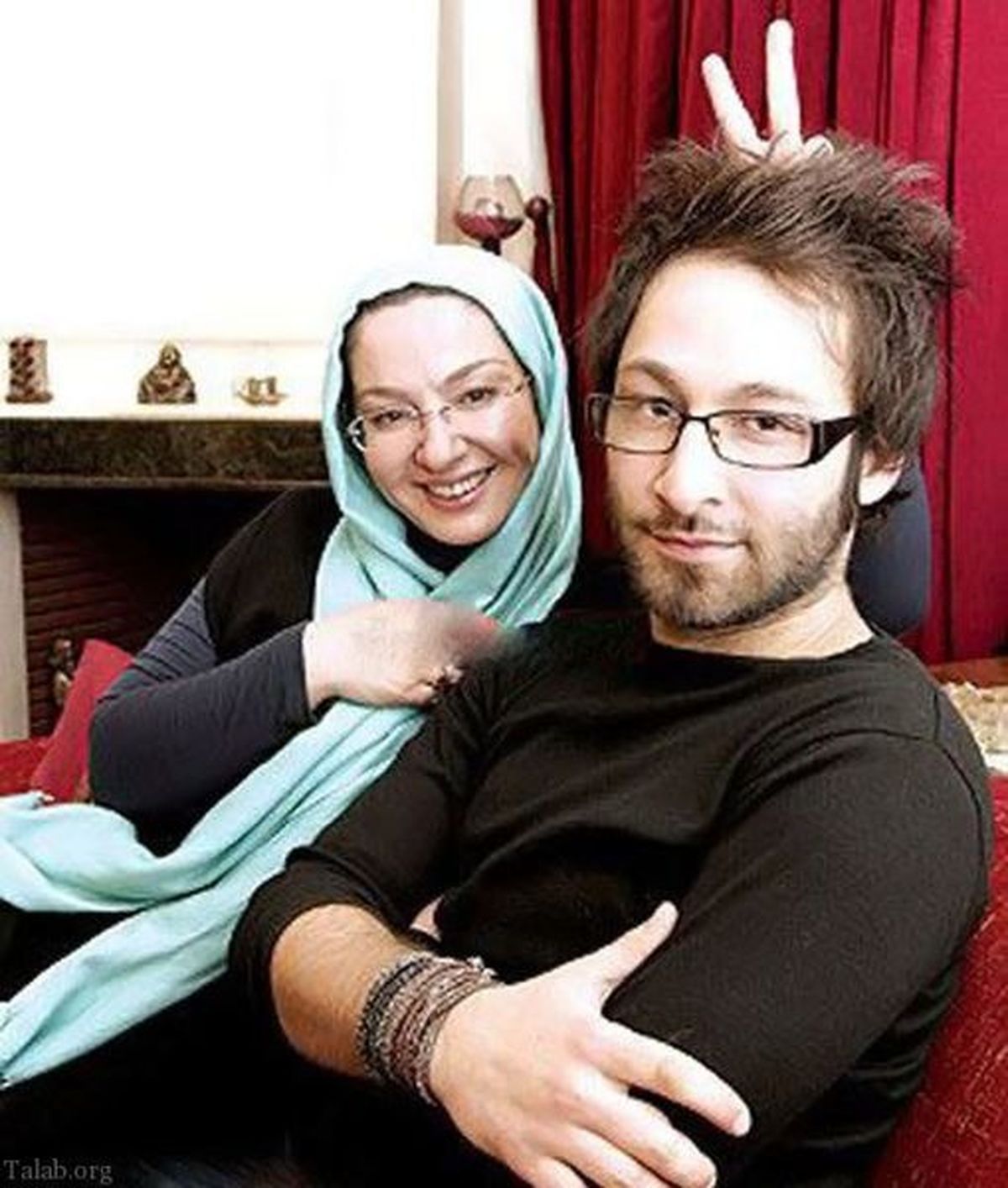 لاله صبوری و پسرش + عکس