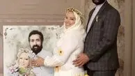 بهاره رهنما و‌همسرش در کنار عکسشون + عکی