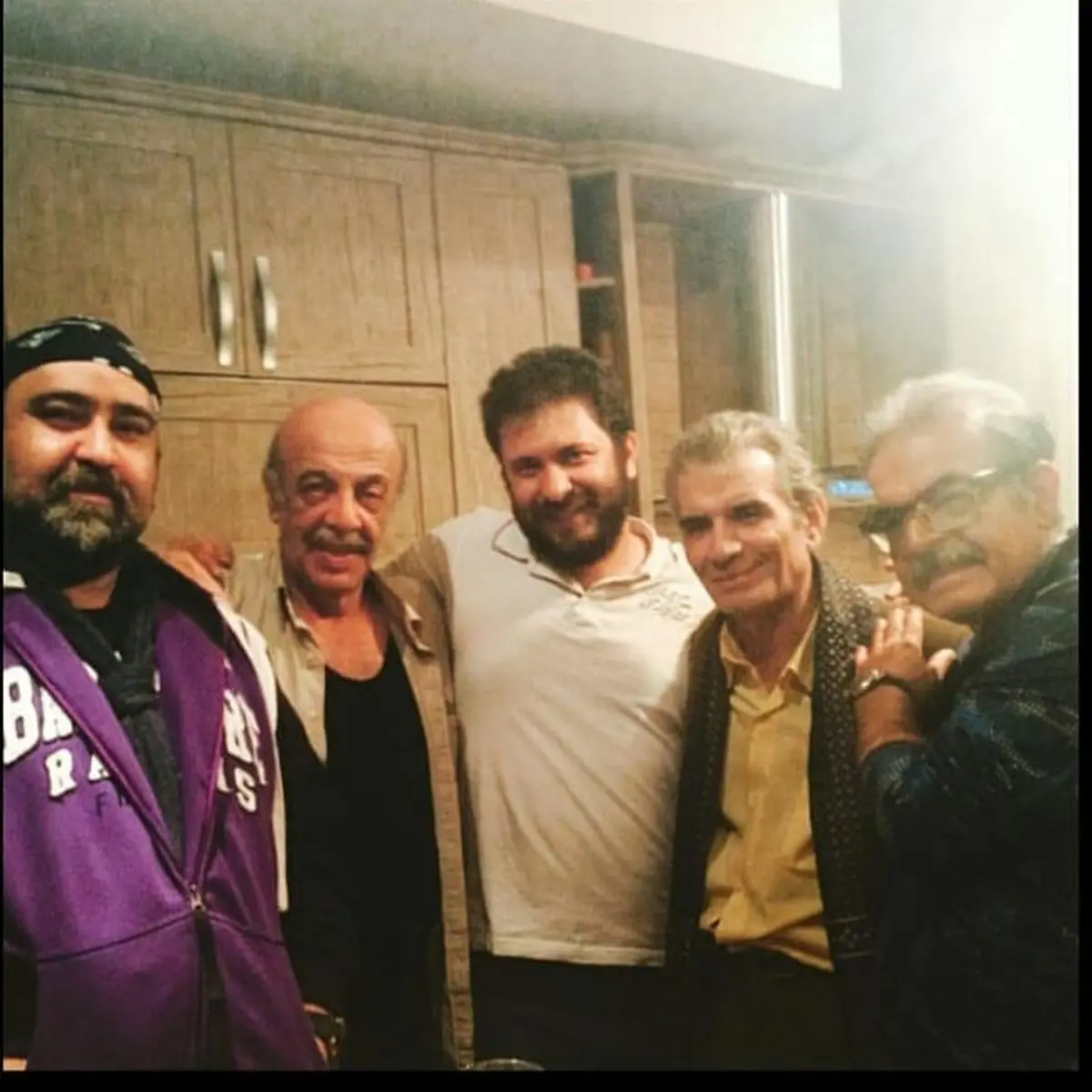 حمید لولایی در جمع بازیگران طنز پیشکسوت+عکس