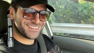 سلفی روزبه حصاری پشت فرمان+ عکس