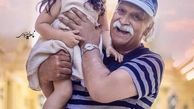 بازیگر پس از باران و‌نوه‌اش + عکس