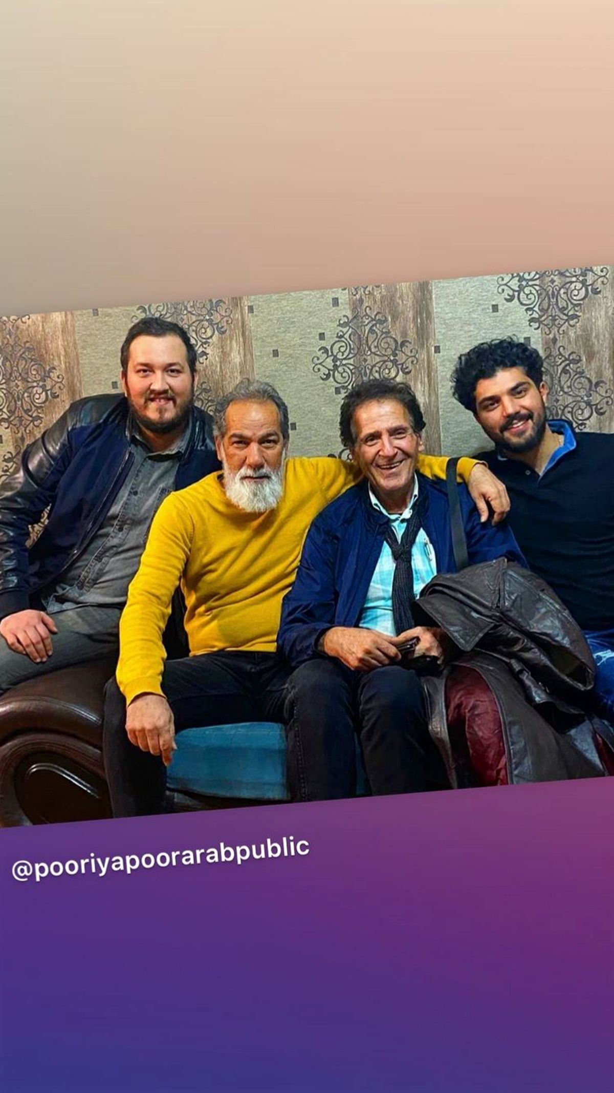 ابوالفضل پورعرب در کنار پدر و پسر معروف سینما + عکس