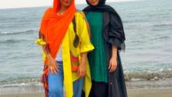 سمیرا حسن پور و دوستش لب دریا + عکس