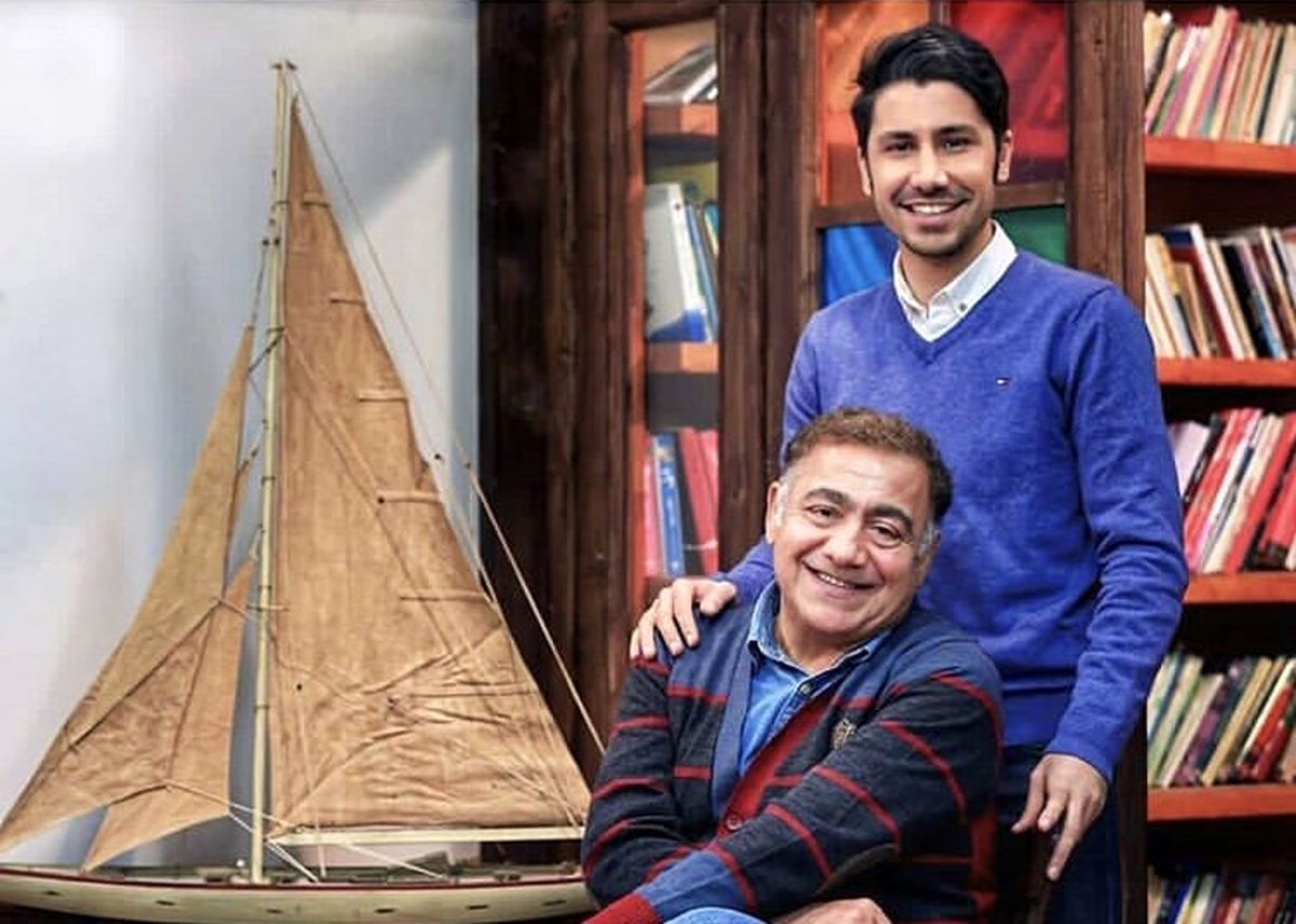 خسرو احمدی و پسرش + عکس