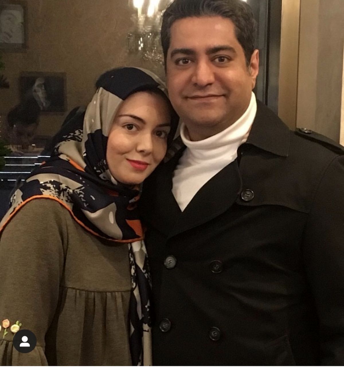 آزاده نامداری در کنار همسرش + عکس