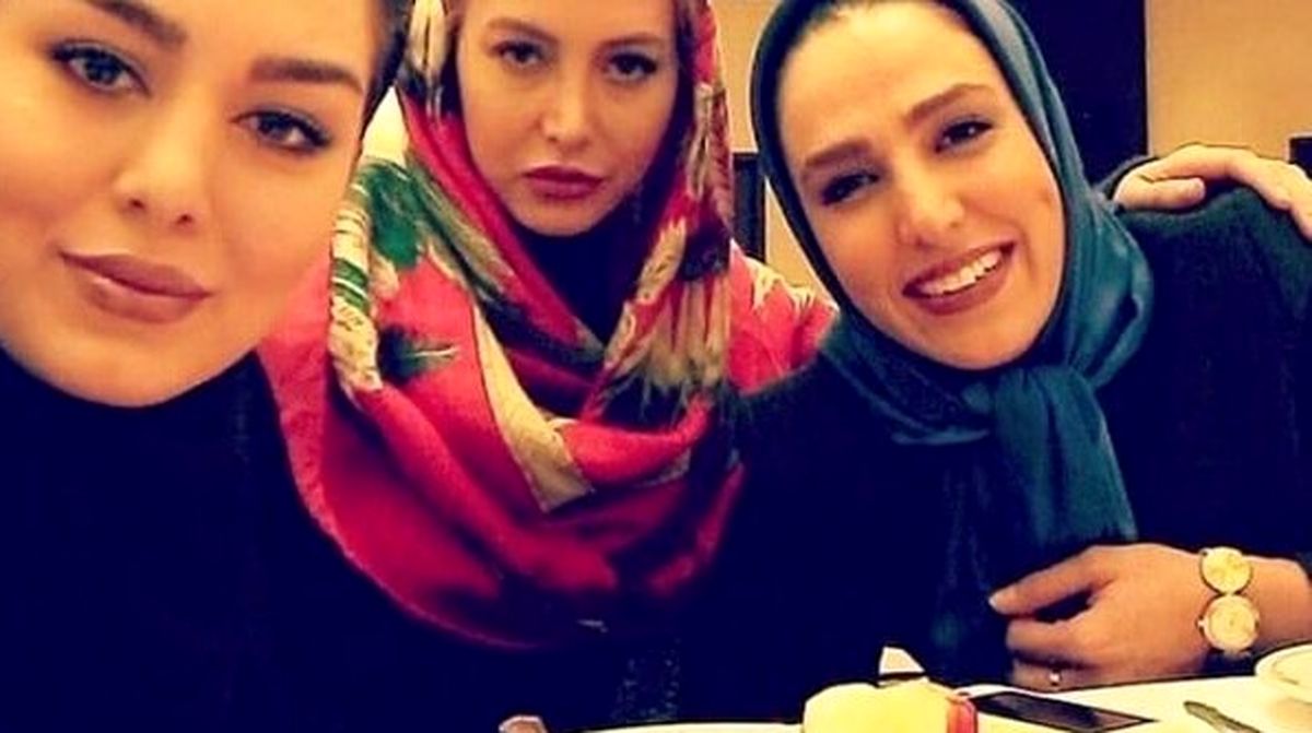 سحر قریشی و بازیگر تازه عروس و فریبا نادری در یک مراسم+عکس
