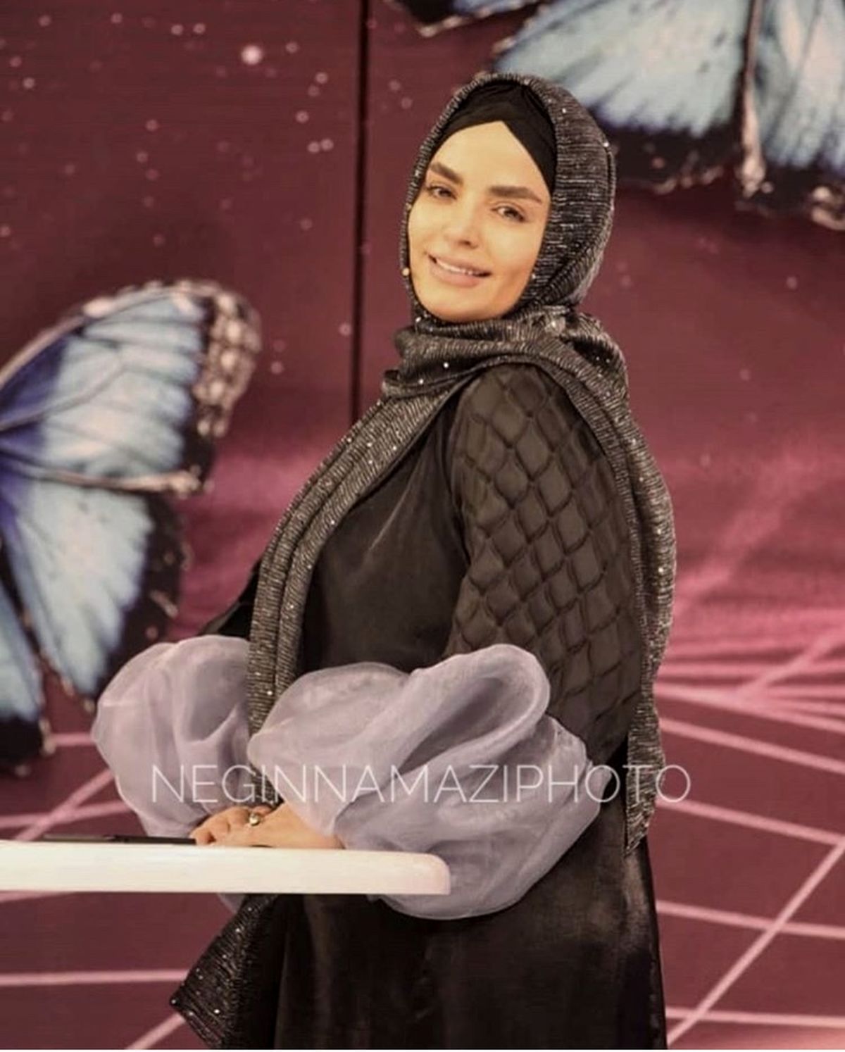 استایل سپیده خداوردی در یک برنامه تلویزیونی + عکس