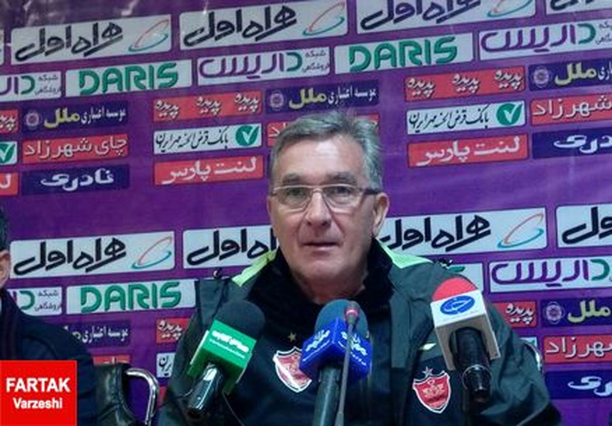 برانکو: ما جمعه با نساجی بازی می‌کنیم چون وقت دیگری نداریم