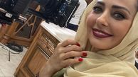 سلفی نفیسه روشن در پشت صحنه کار جدیدش + عکس