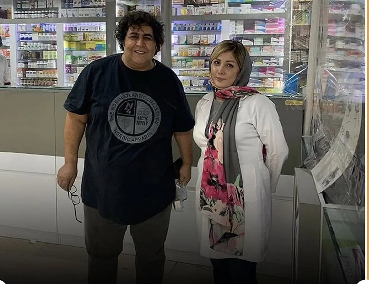 فرهاد اصلانی در داروخانه هوادارش + عکس