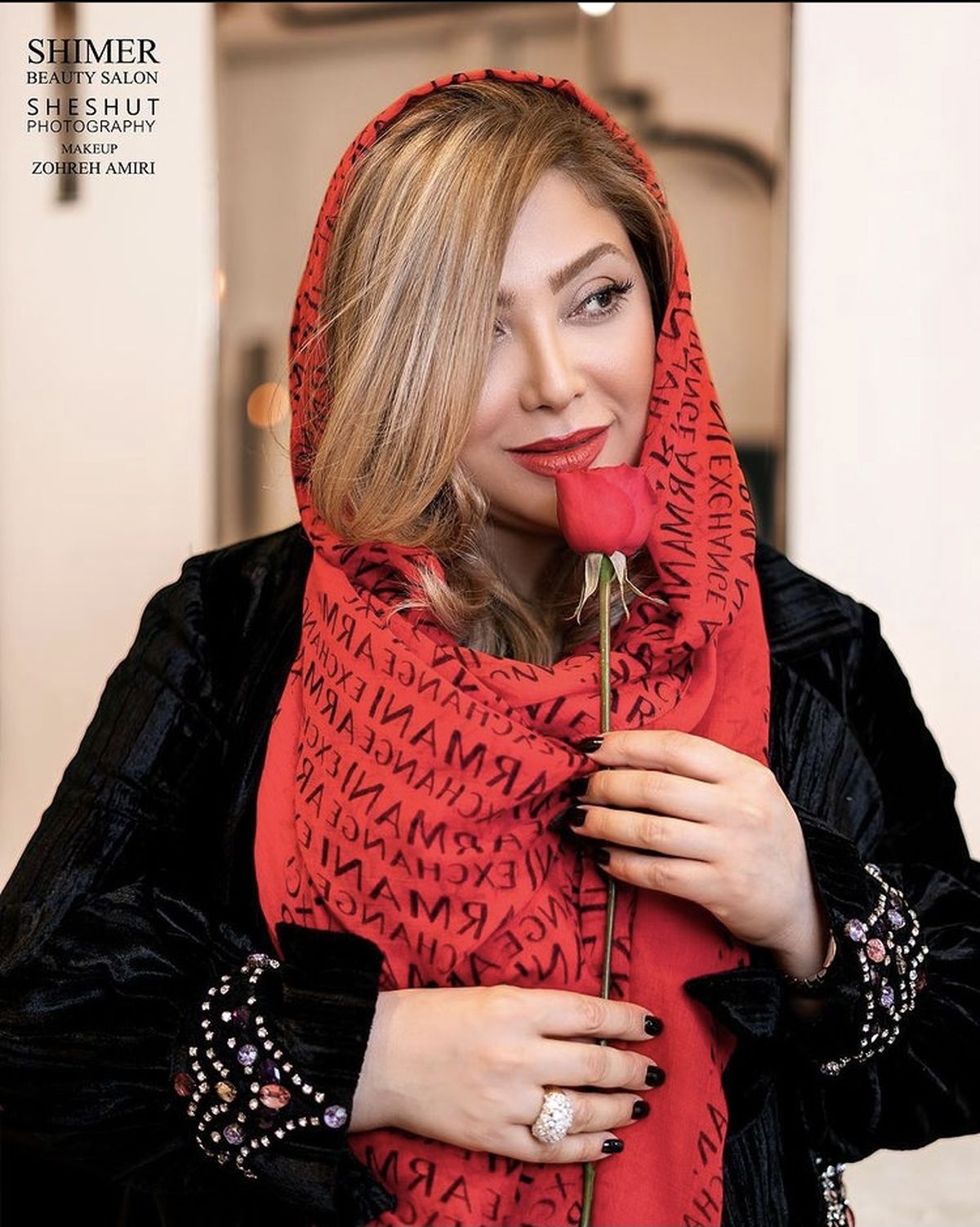 هدیه ولنتاینی خانم بازیگر + عکس