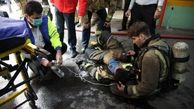 مصدومیت ۱۲ نفر در حادثه آتش سوزی ساختمان وزارت نیرو در تهران