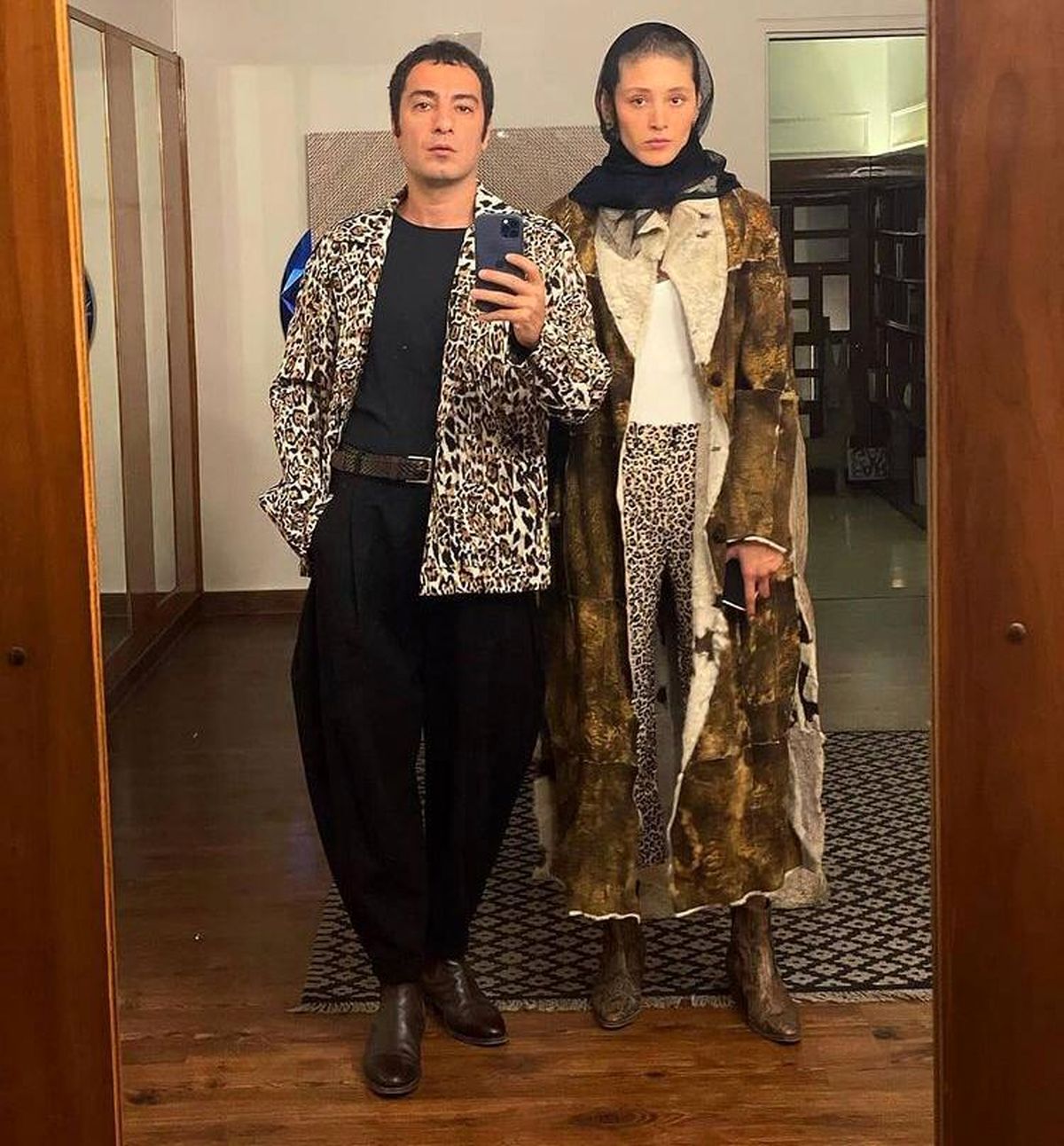 سلفی جدید نوید محمد زاده با همسرش