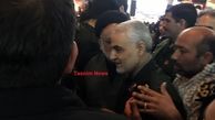 حضور سردار سلیمانی در مراسم گرامیداشت شهدای حادثه تروریستی زاهدان