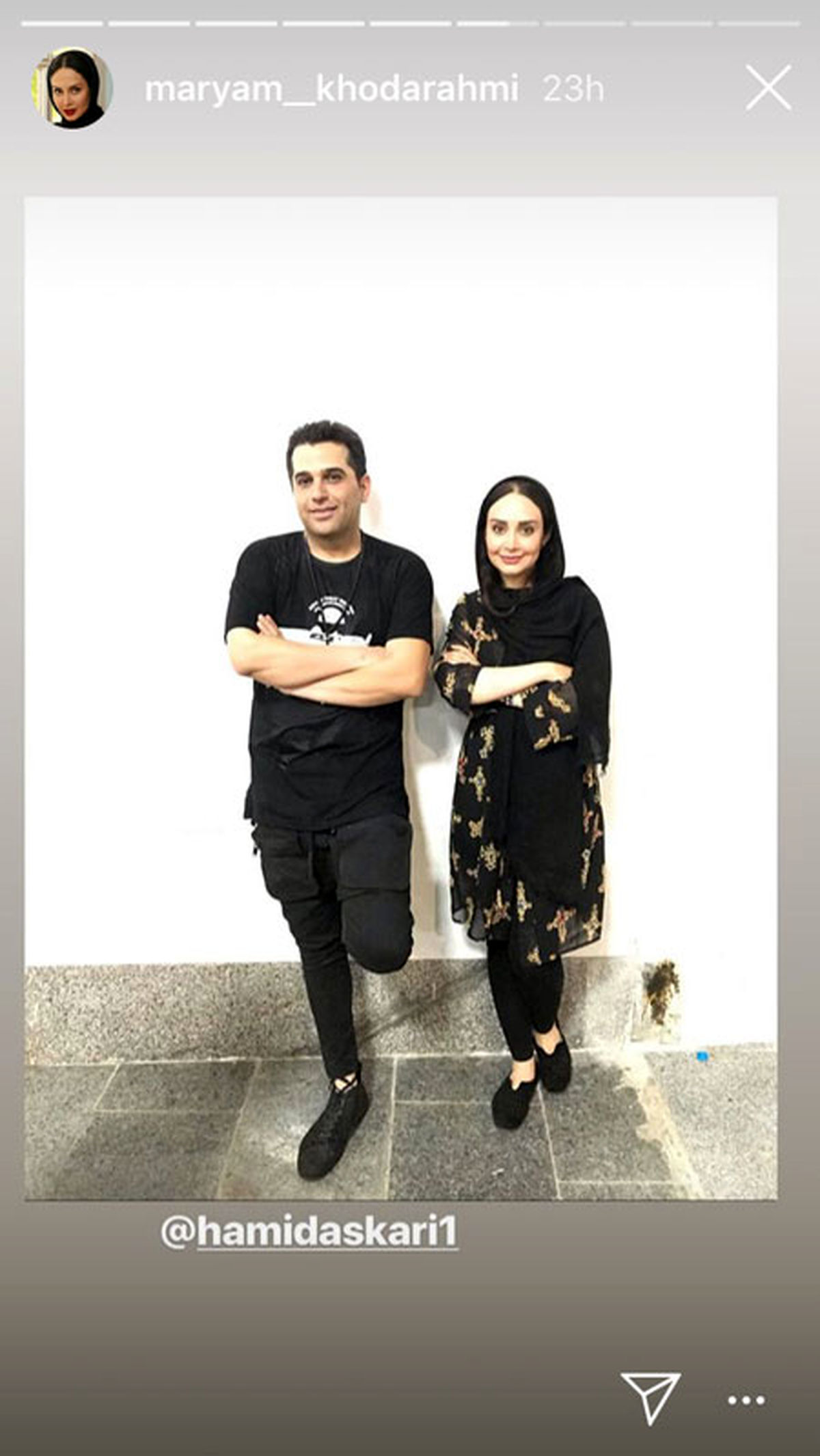 خانم بازیگر در کنسرت خواننده پرحاشیه+عکس