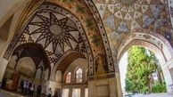 نقاشی پیکره های شاهزادگان قاجار باغ فین کاشان مرمت شد