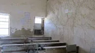 تحصیل دانش‌آموزان در مدرسه تخریبی