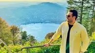 آقای خواننده خوش انرژی در طبیعتی بهشتی و بی نظیر+عکس