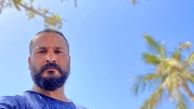 سلفی میلاد کی مرام در یک روز گرم تابستانی + عکس