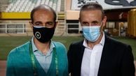 عکس یادگاری دو مربی فوتبال+عکس