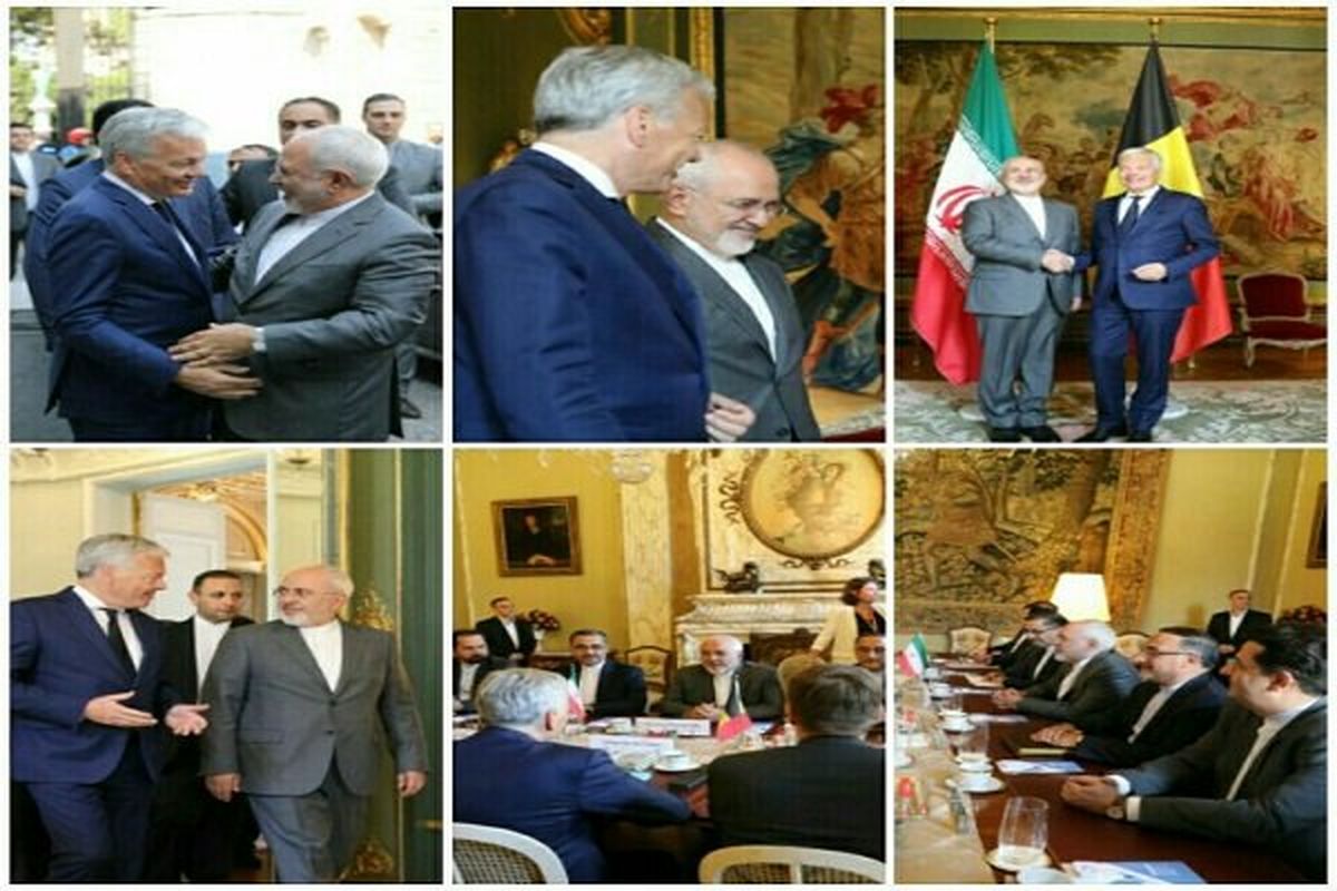 ظریف با همتای بلژیکی خود دیدار کرد