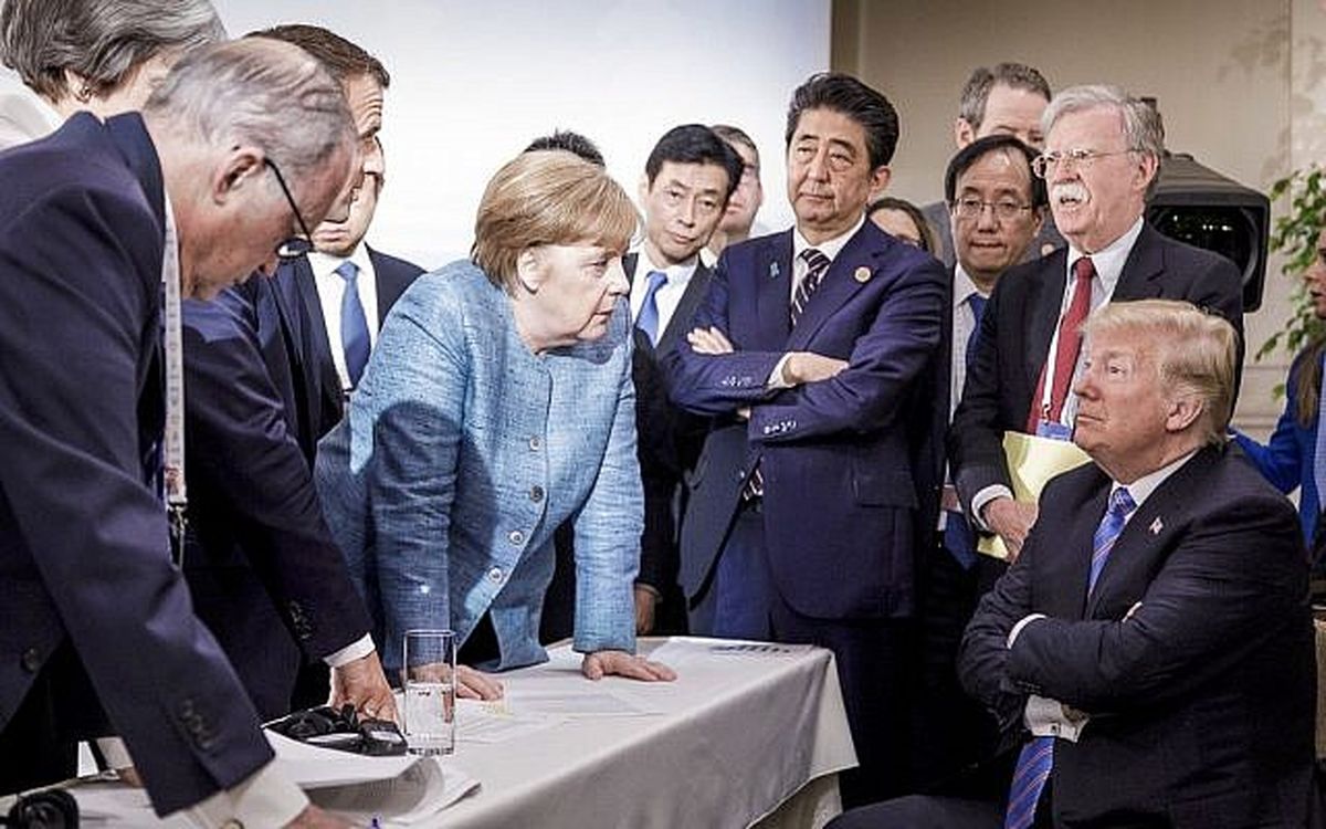 درباره جنجالی ترین عکس از نشست G7