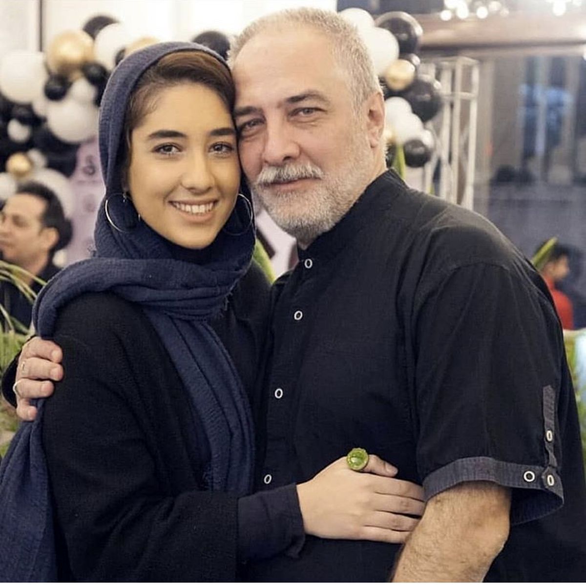 ایرج نوذری و ‌‌دخترش + عکس