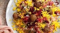 طرز تهیه آلبالو پلو شیرازی خوشمزه و مجلسی با گوشت قلقلی و مرغ