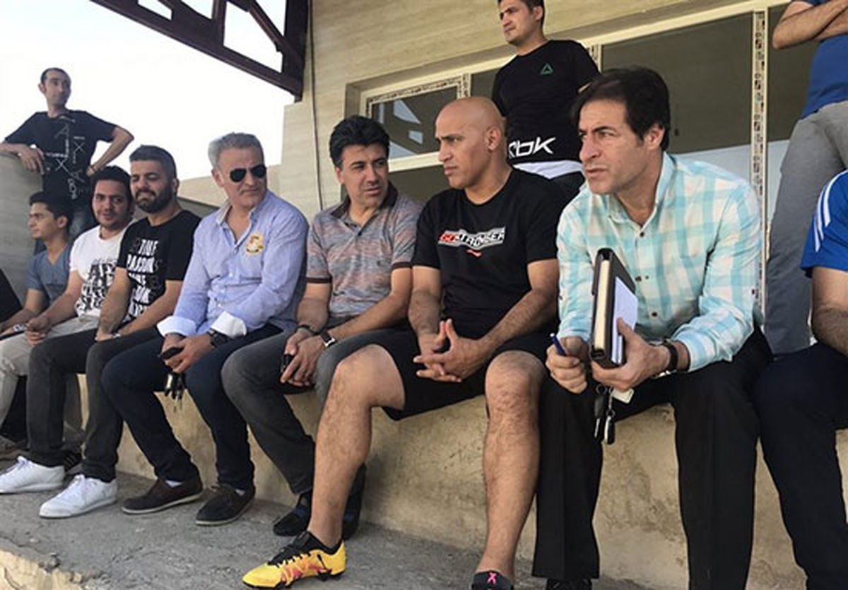 منصوریان نظاره‌گر تمرین امیدها/عکس
