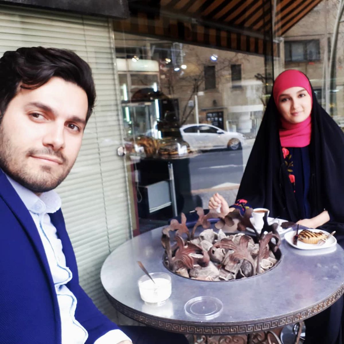 آرامش خانم مجری در کنار همسرش + عکس
