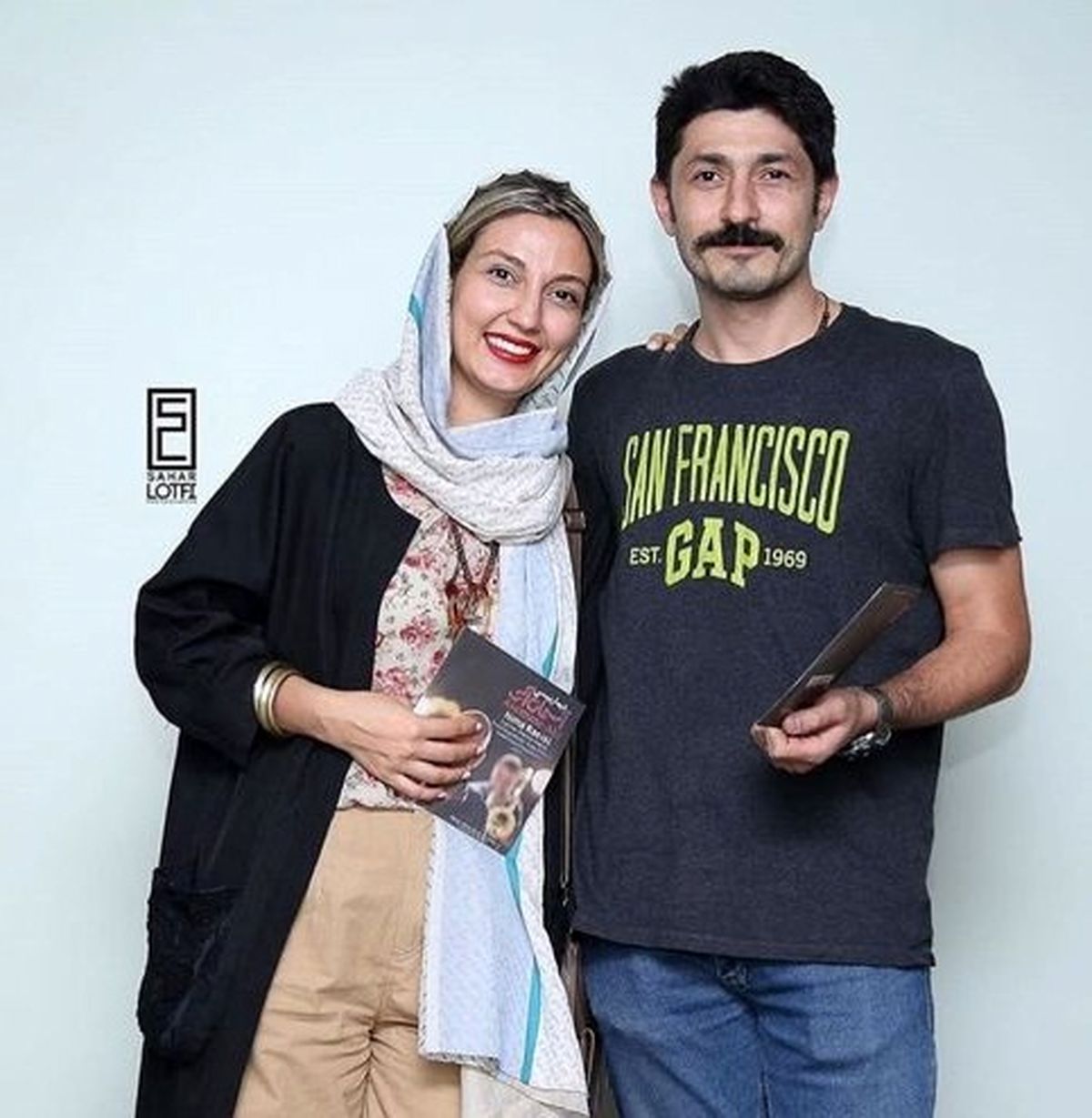 بازیگر سریال پناه آخر و همسرش با حجاب و پوششی متفاوت+عکس