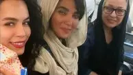 بازیگران‌نجلا در هواپیما + عکس