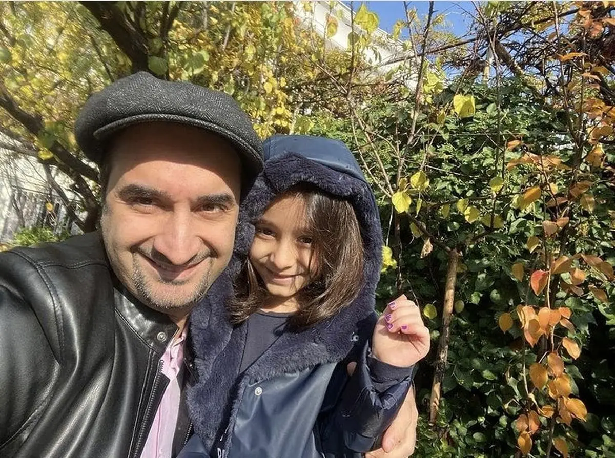 سلفی آقای مجری با دخترش + عکس