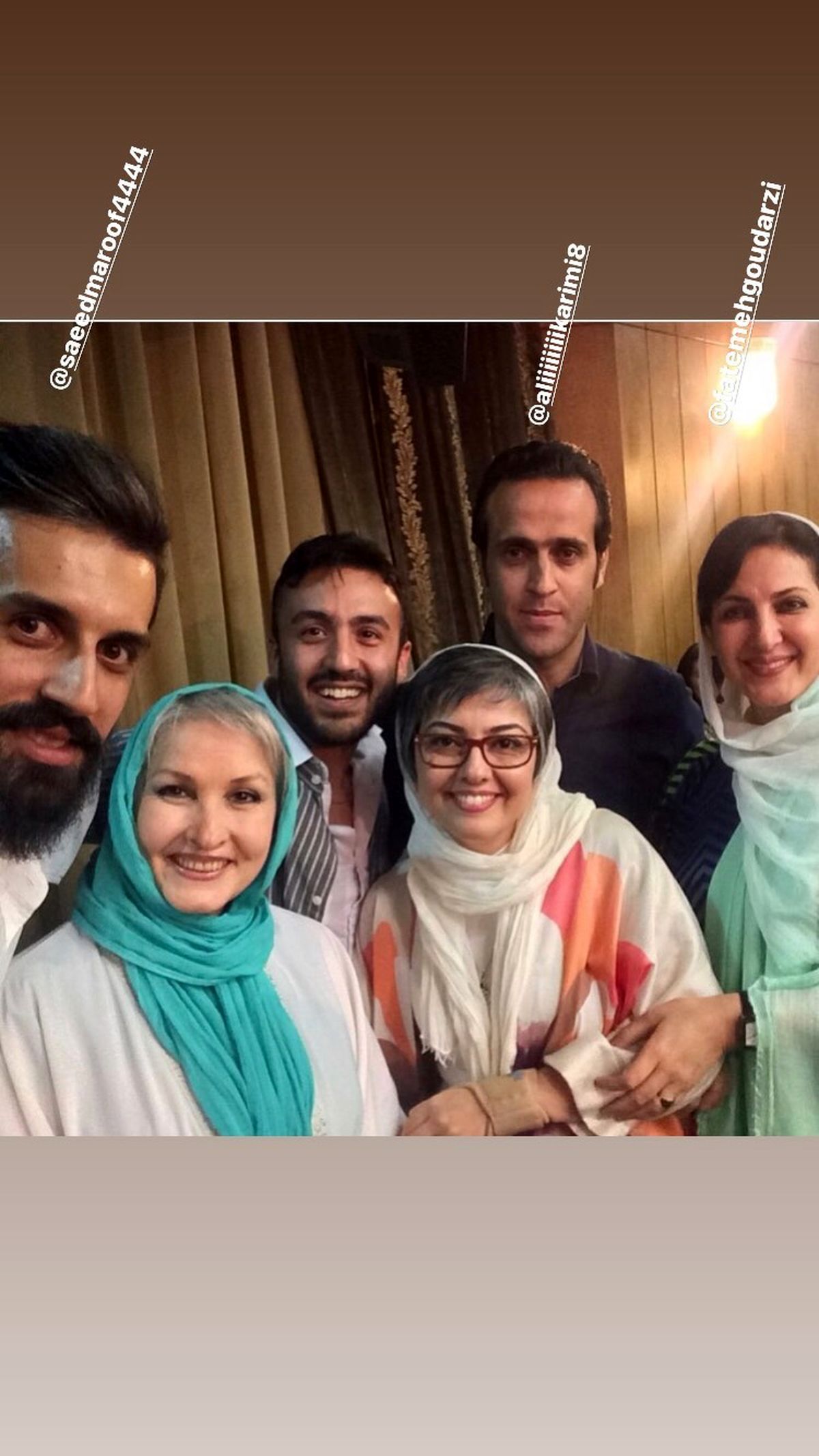 دورهمی جمعی از بازیگران و ورزشکاران مشهور + عکس