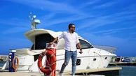 میلاد کی مرام در کنار قایق تفریحی لاکچری + عکس