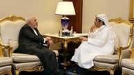 ظریف با همتای قطری خود دیدار و گفتگو کرد