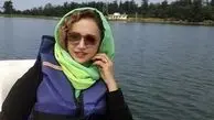 قایق سواری شبنم قلی خانی در رامسر + عکس