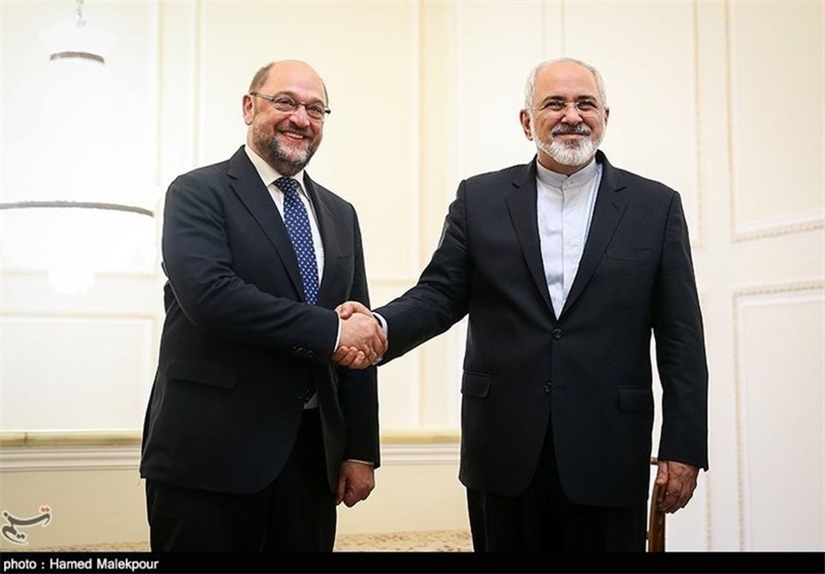 ظریف با رئیس پارلمان اروپا دیدار کرد
