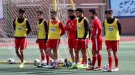 تمرین پرسپولیس روی چمن مصنوعی بدون 8 بازیکن