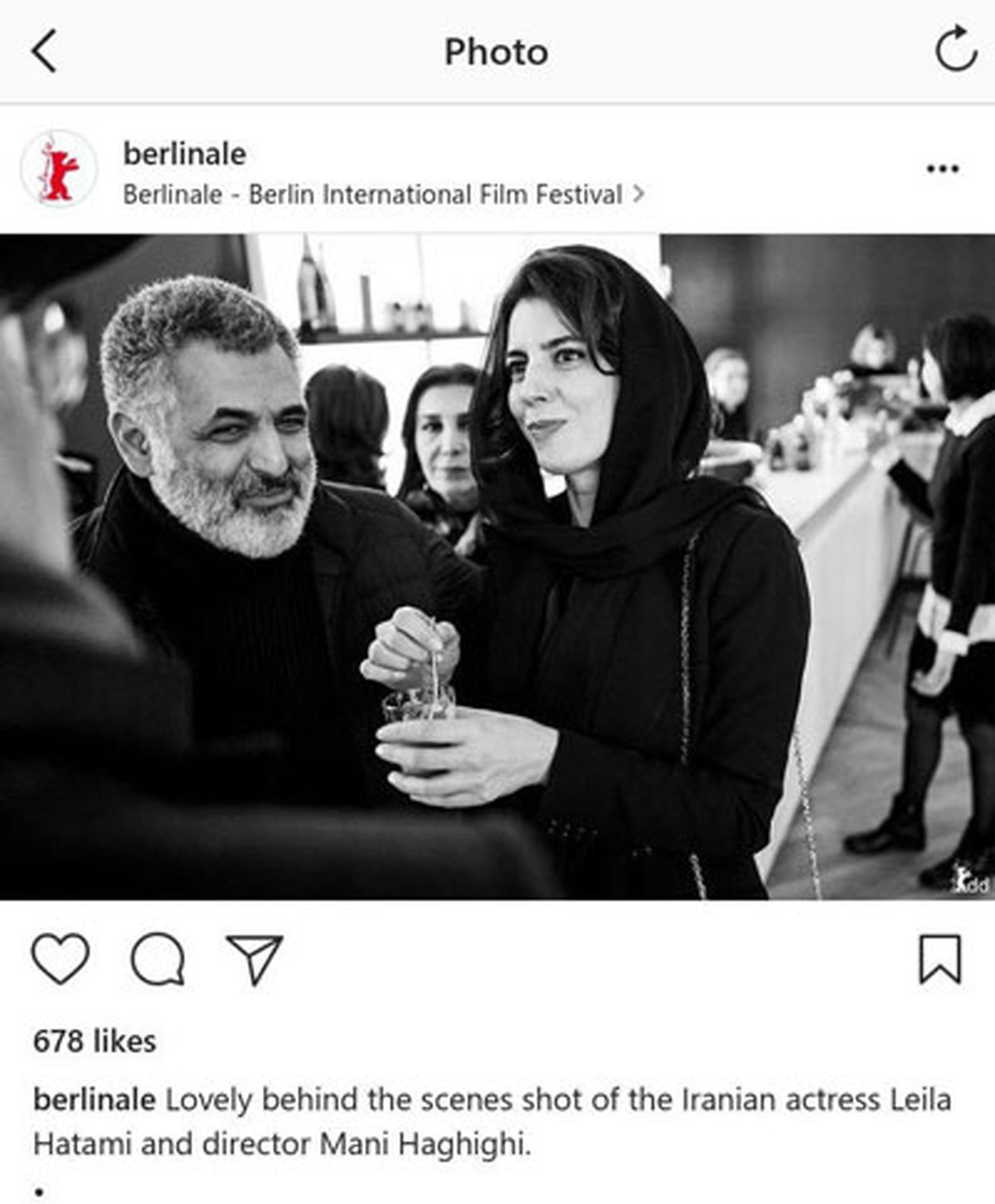 لیلا حاتمی و آقای کارگردان در براین