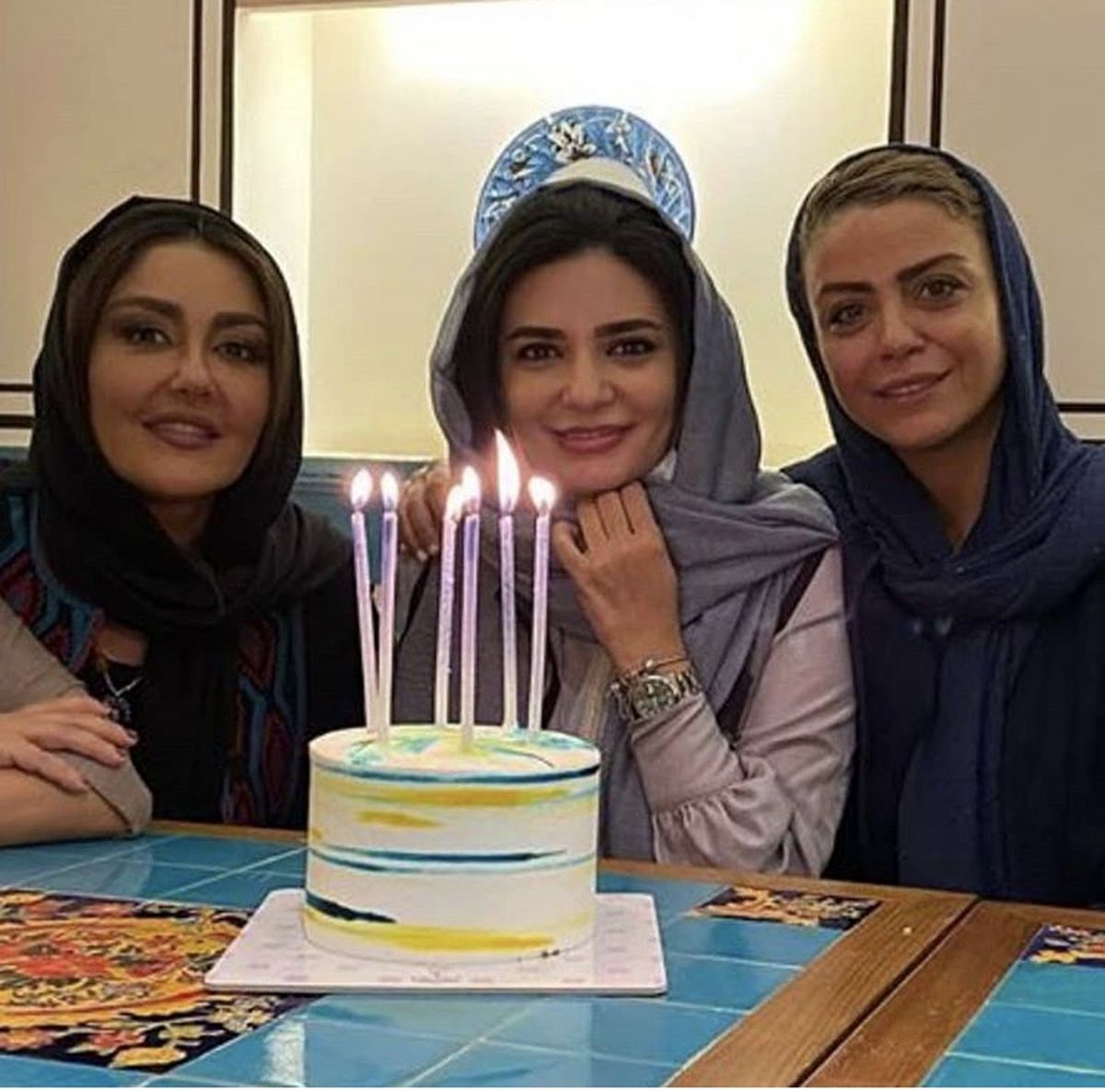 تولد لیندا کیانی با دوستانش + عکس