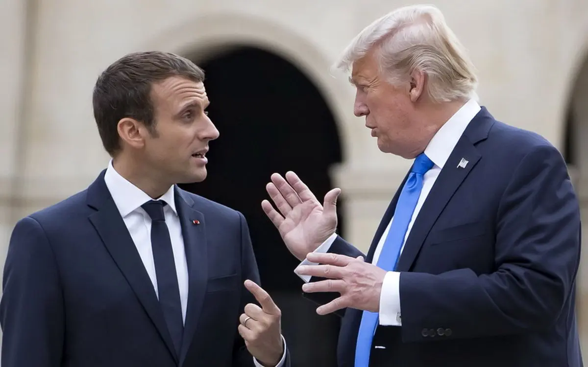 مکرون: با توافق گسترده تجاری با آمریکا موافق نیستم